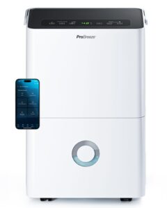 Pro Breeze Luftentfeuchter 30 L/Tag mit WLAN, App, 4 L Tank, Timer und Ablaufschlauch