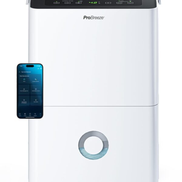 Pro Breeze Luftentfeuchter 30 L/Tag mit WLAN, App, 4 L Tank, Timer und Ablaufschlauch