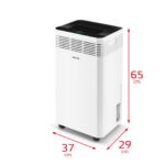 Welltec DHN60 Pro Luftentfeuchter 60 L/Tag mit Pumpe, Kohlefilter und UV-Lampe, für bis 140 m² – Bild 2