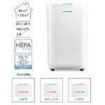 TROTEC TTK 70 HEPA Plus Luftentfeuchter mit 20 L/Tag Entfeuchtungsleistung und HEPA-Filter – Bild 2