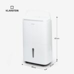Klarstein DryFy Connect 50L Luftentfeuchter mit WiFi, 7 L Tank, Timer und Alexa, für 45–55 m² – Bild 7