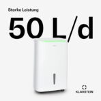 Klarstein DryFy Connect 50L Luftentfeuchter mit WiFi, 7 L Tank, Timer und Alexa, für 45–55 m² – Bild 3