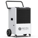 Moiswell Gewerbe-Luftentfeuchter bis 90 L/Tag mit Pumpe, mobil, für Keller, Baustellen und Gewerbe