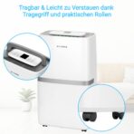 KLAMER Luftentfeuchter 20 L/Tag mit 5,5 L Wassertank für Wohnräume, Keller und Badezimmer – Bild 7