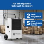 Moiswell Gewerbe-Luftentfeuchter bis 90 L/Tag mit Pumpe, mobil, für Keller, Baustellen und Gewerbe – Bild 7