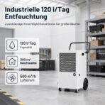 Megonia Luftentfeuchter 120 L/Tag mit Pumpe, Ablaufschlauch und 24h-Timer, für bis 300 m² – Bild 2