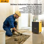 SIAL Bautrockner Luftentfeuchter 50 L/Tag mit 8,2 L Tank, für Räume bis 221 m² – Bild 2