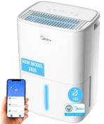 MIDEA Luftentfeuchter 12 L/Tag mit App, Feuchtigkeitssensor und Wäschetrocknungsfunktion