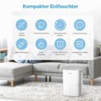MIDEA Luftentfeuchter 12 L/Tag mit App, Feuchtigkeitssensor und Wäschetrocknungsfunktion – Bild 2
